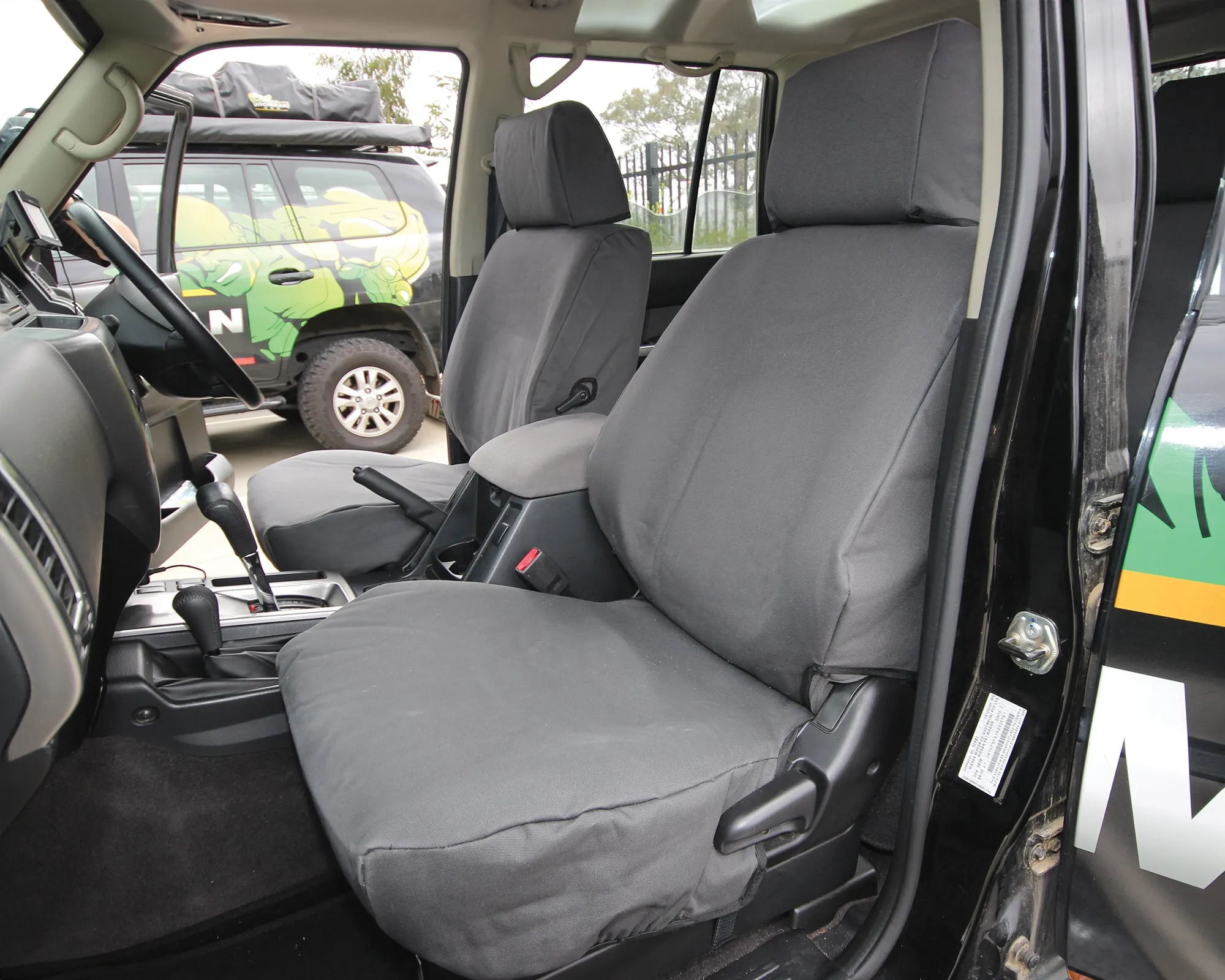 Custom Fit Canvas Seat Covers Full Row (Front) - view 5