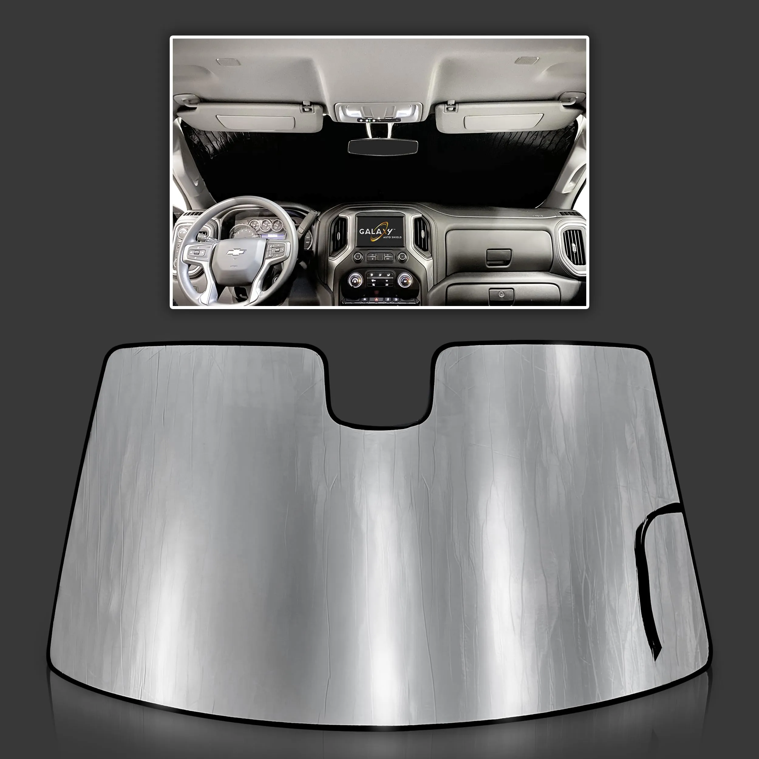 Custom Fit Windshield Sun Shade (Roll-Up Premium) - view 4