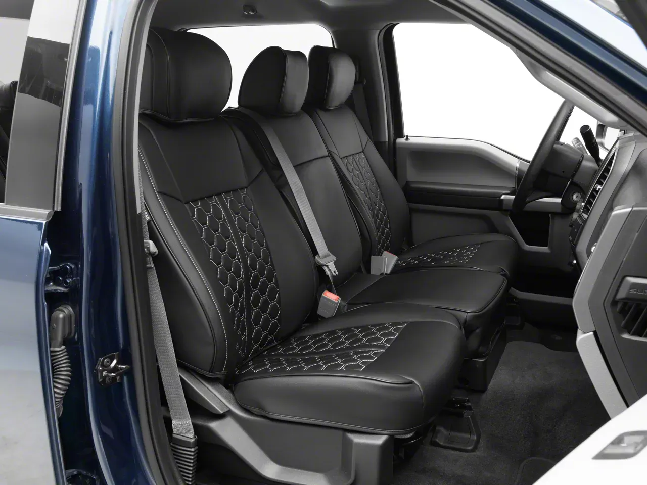 Custom-Molded Faux Leather Seat Covers (Rear) - view 2