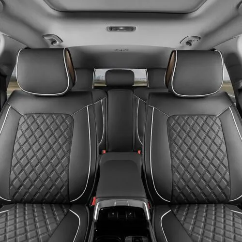Custom-Molded Faux Leather Seat Covers (Rear) - view 3