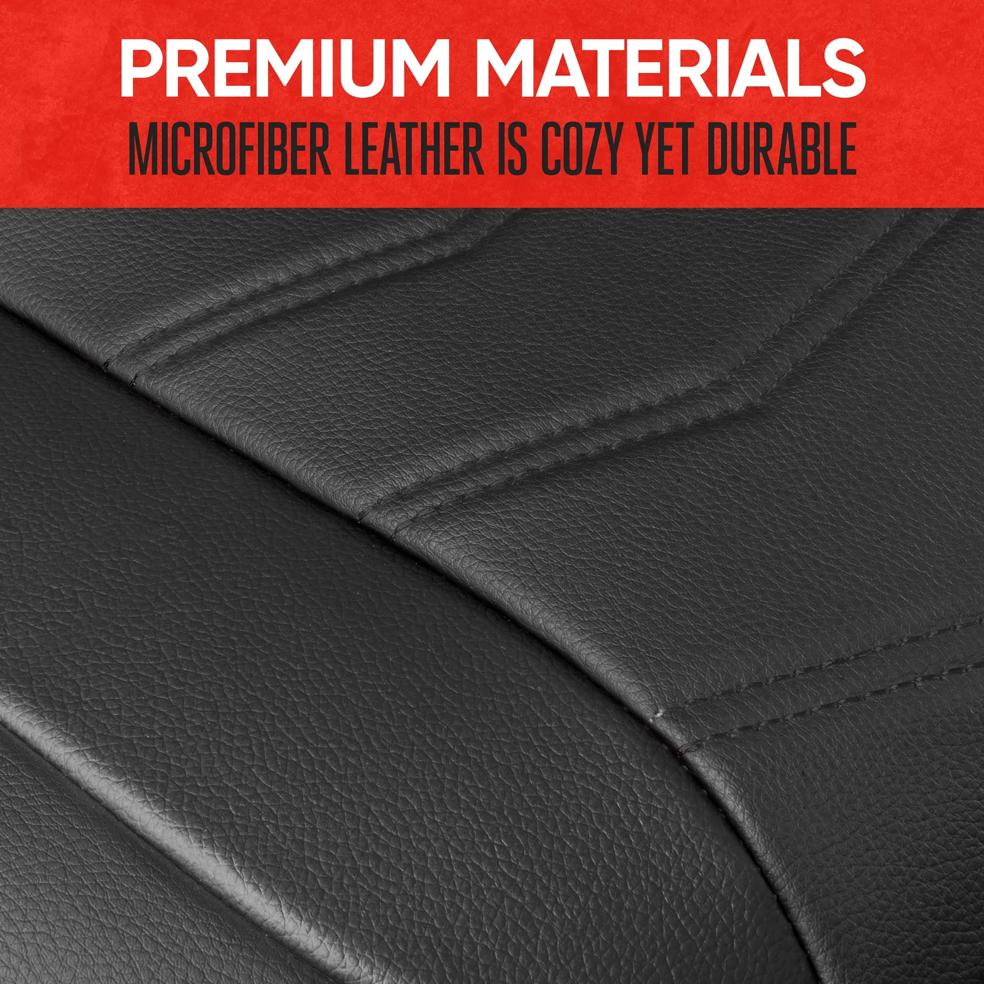 Custom-Molded Faux Leather Seat Covers (Rear) - view 6