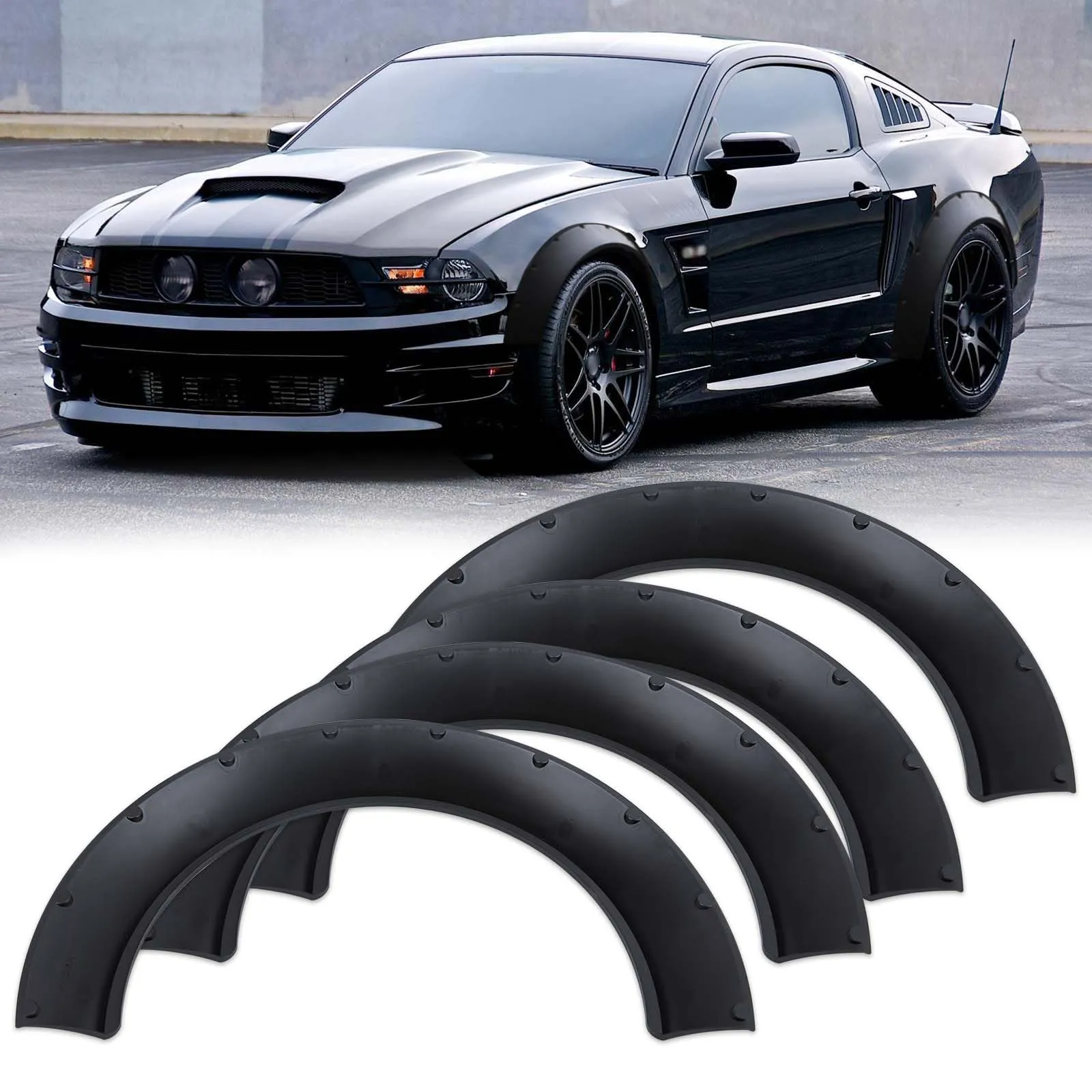 Custom Painted Fiberglass Fender Flares Set (4-Pack) - view 3