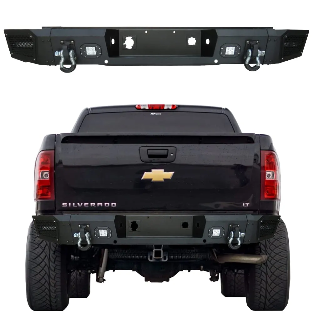 Custom Steel Rear Bumper with D-Ring Mounts - view 3
