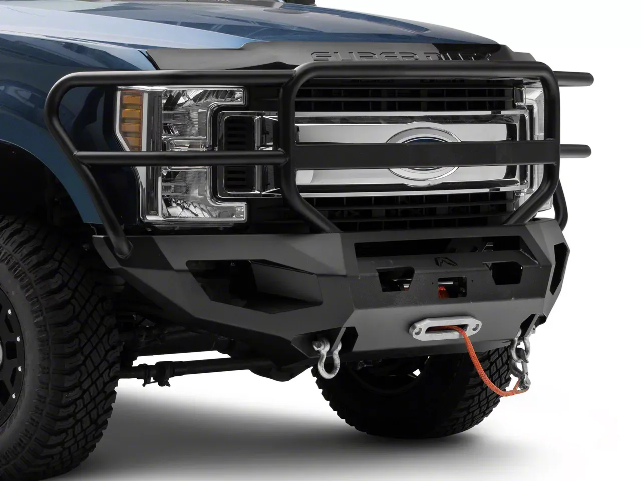 Custom Steel Rear Bumper with D-Ring Mounts - view 5