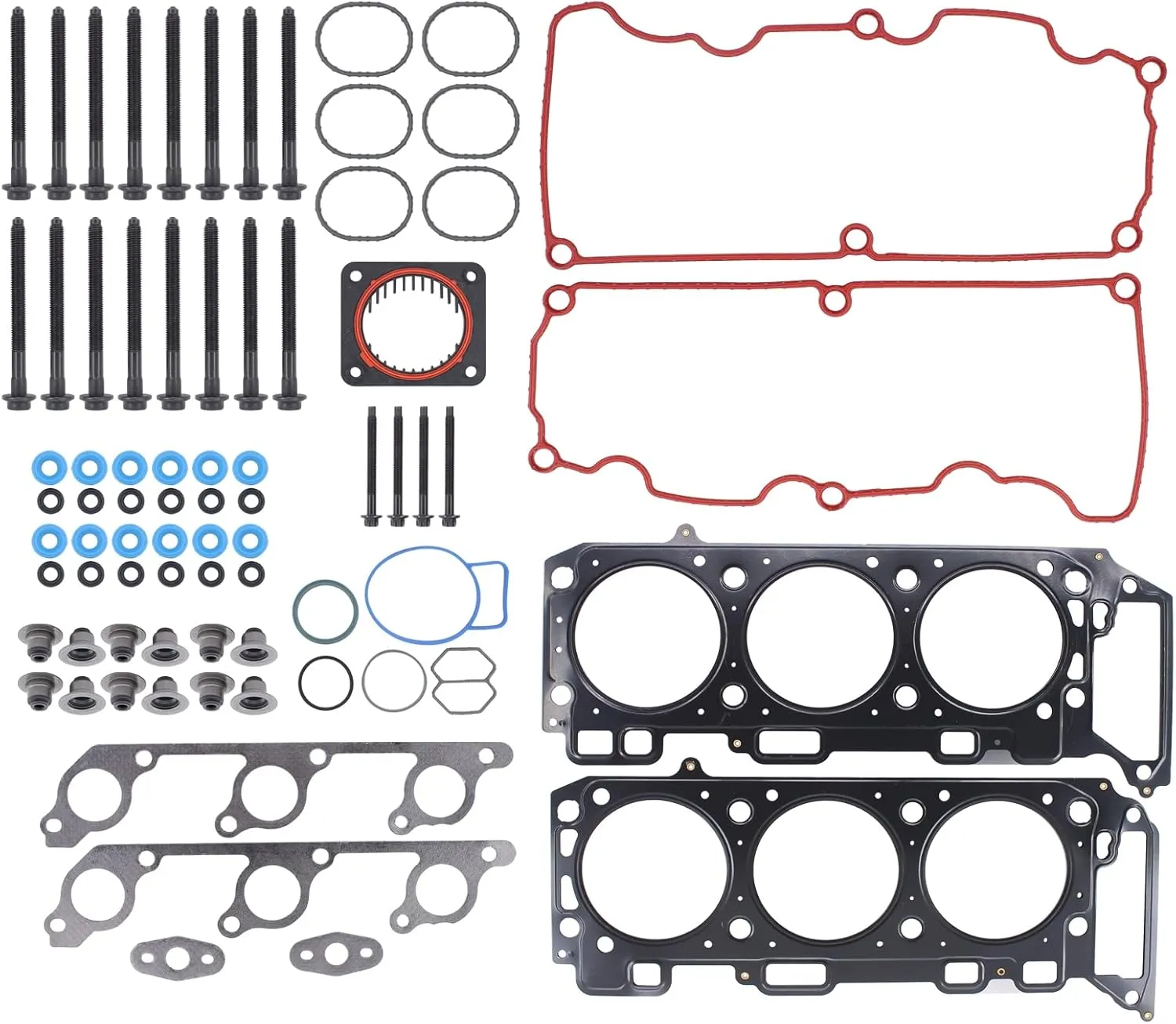 Cylinder Head Gasket & Bolt Set Bundle - Engine Components for Commuter Cars