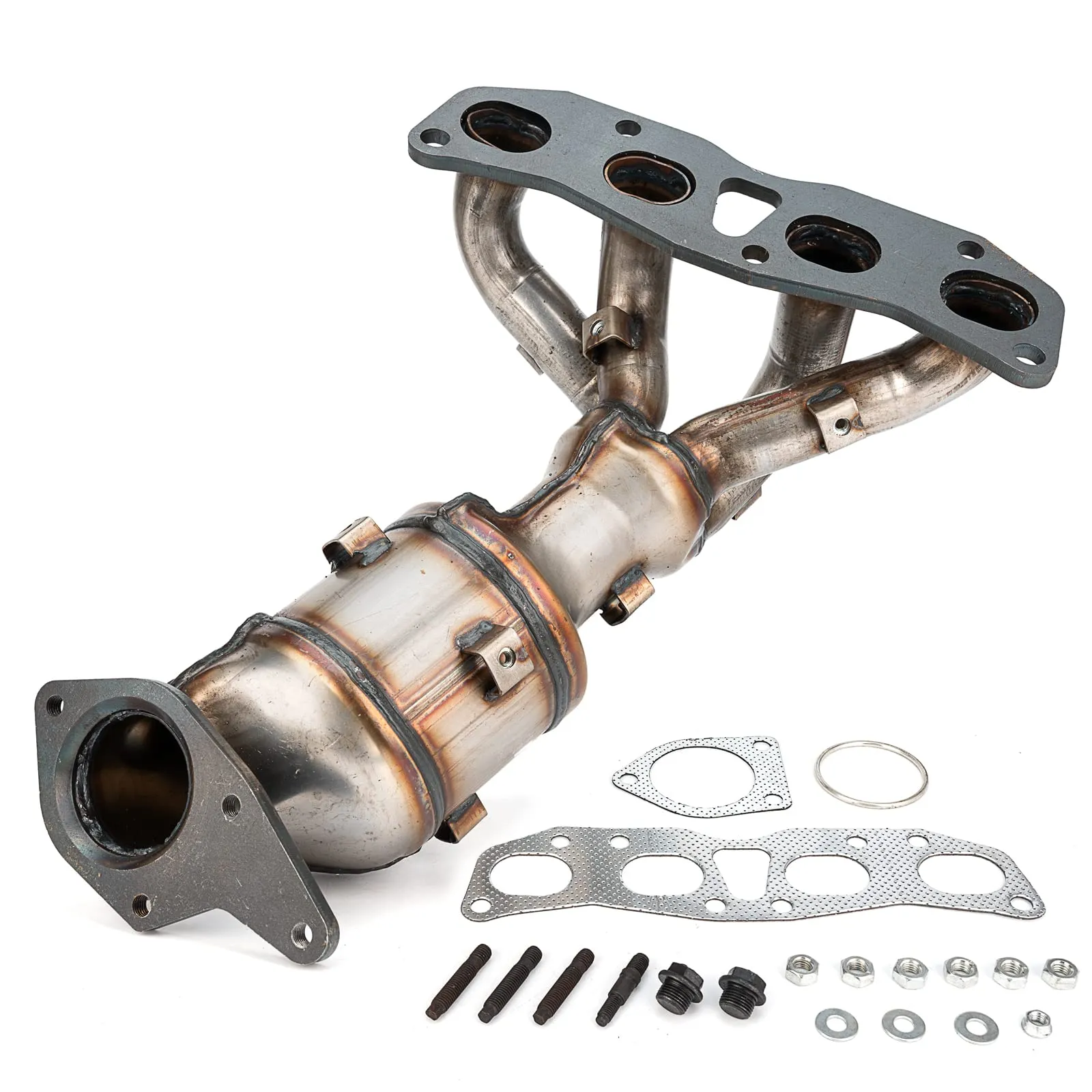 Direct-Fit Front Catalytic Converter Assembly - Exhaust & Fuel Systems for JDM Sedans