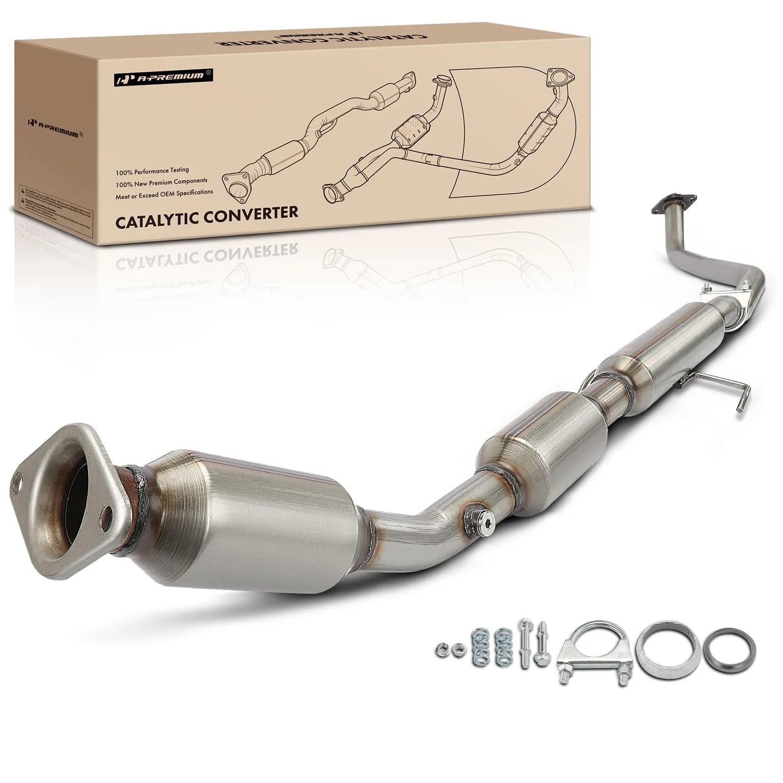 Direct-Fit Front Catalytic Converter Assembly - view 3