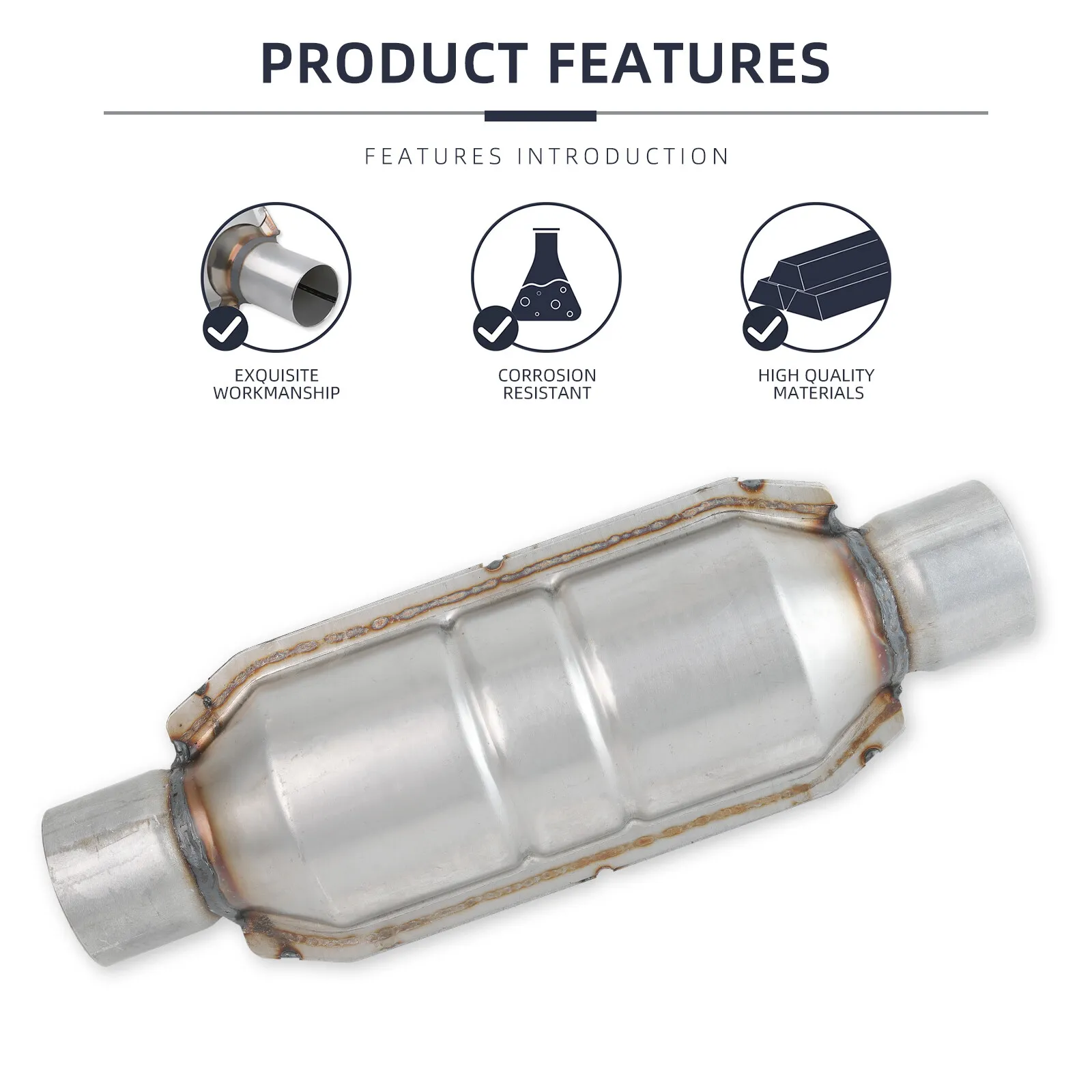 Direct-Fit High-Flow Catalytic Converter (Driver) - view 3