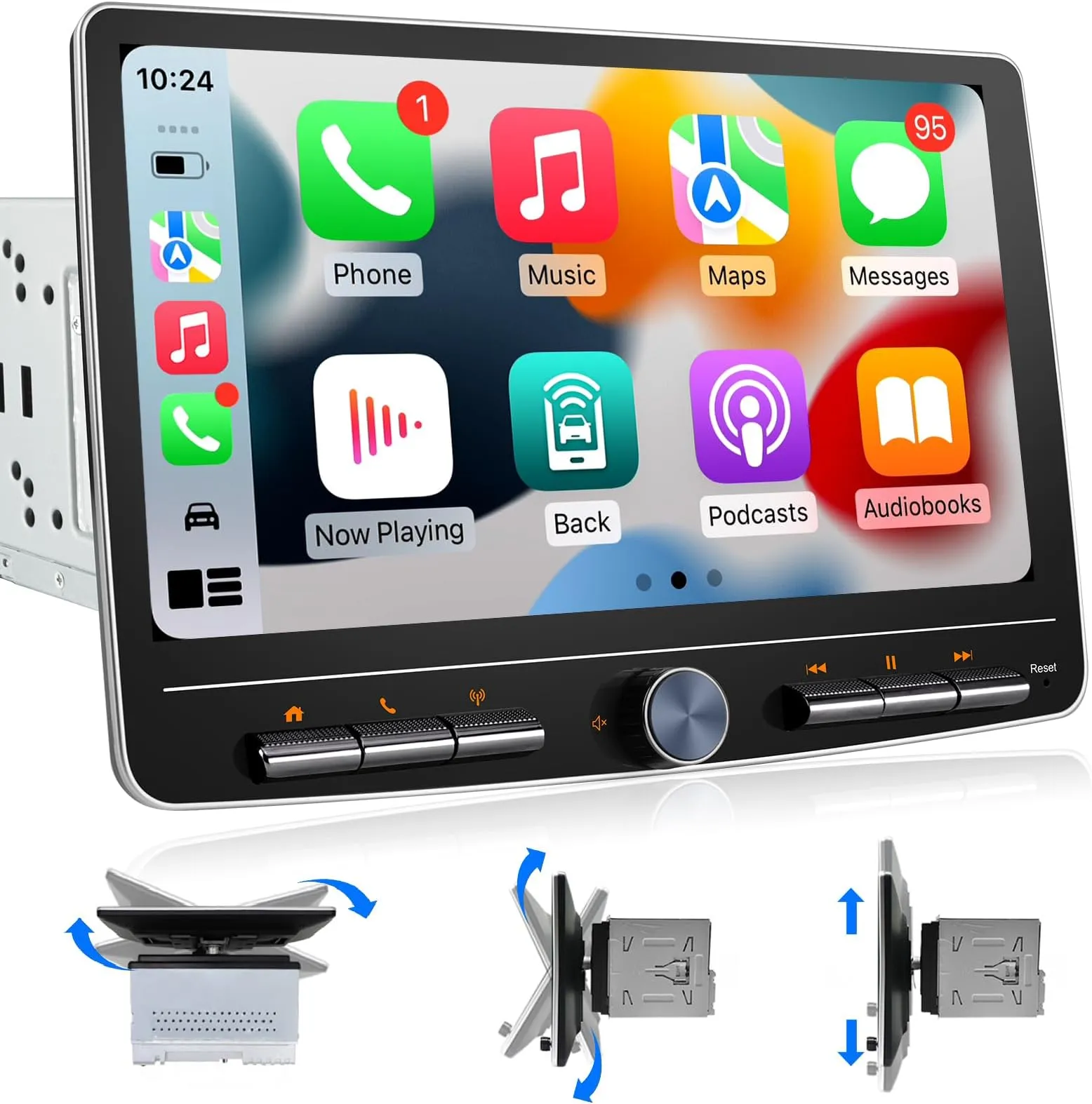 Double-Din 10-Inch Rotating Android Head Unit - view 2