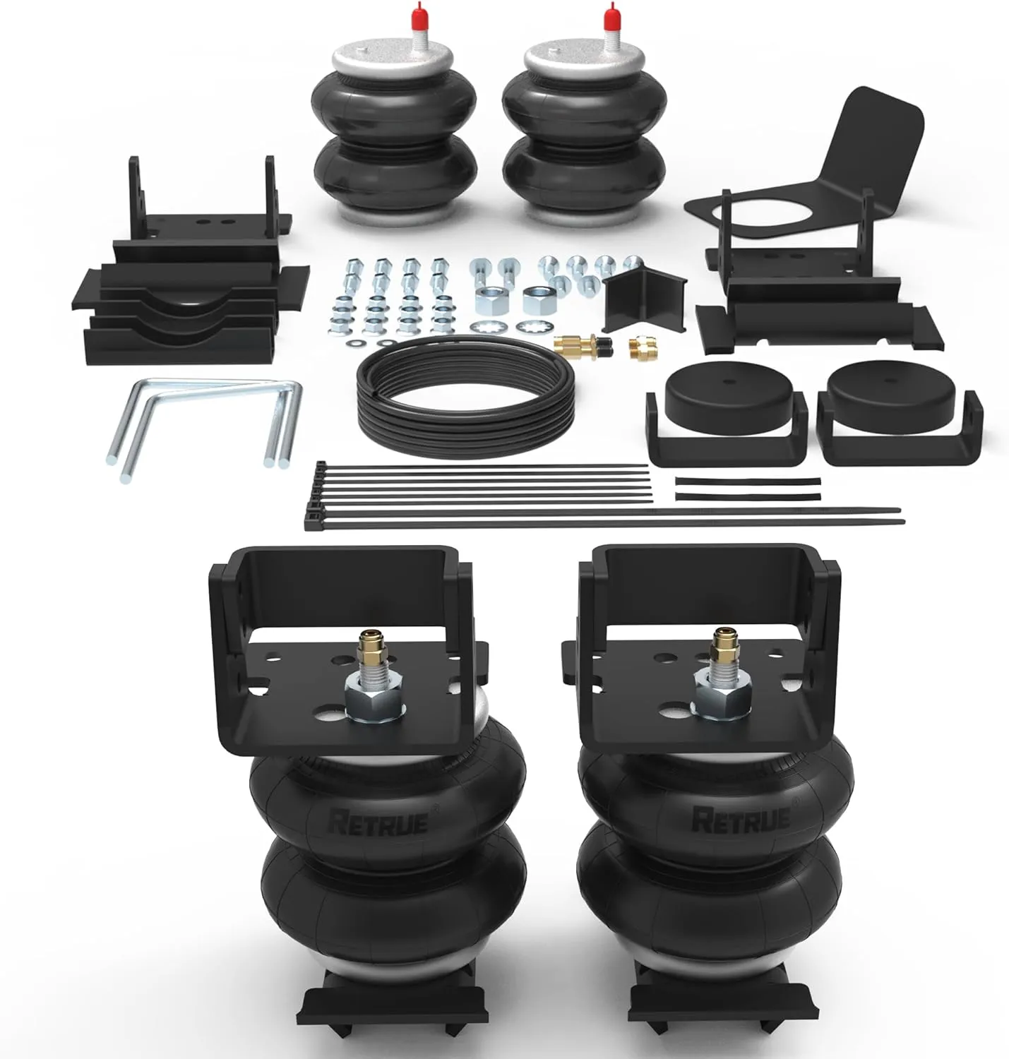 Dual Air Suspension Compressor & Air Bag Strut Kit - view 2