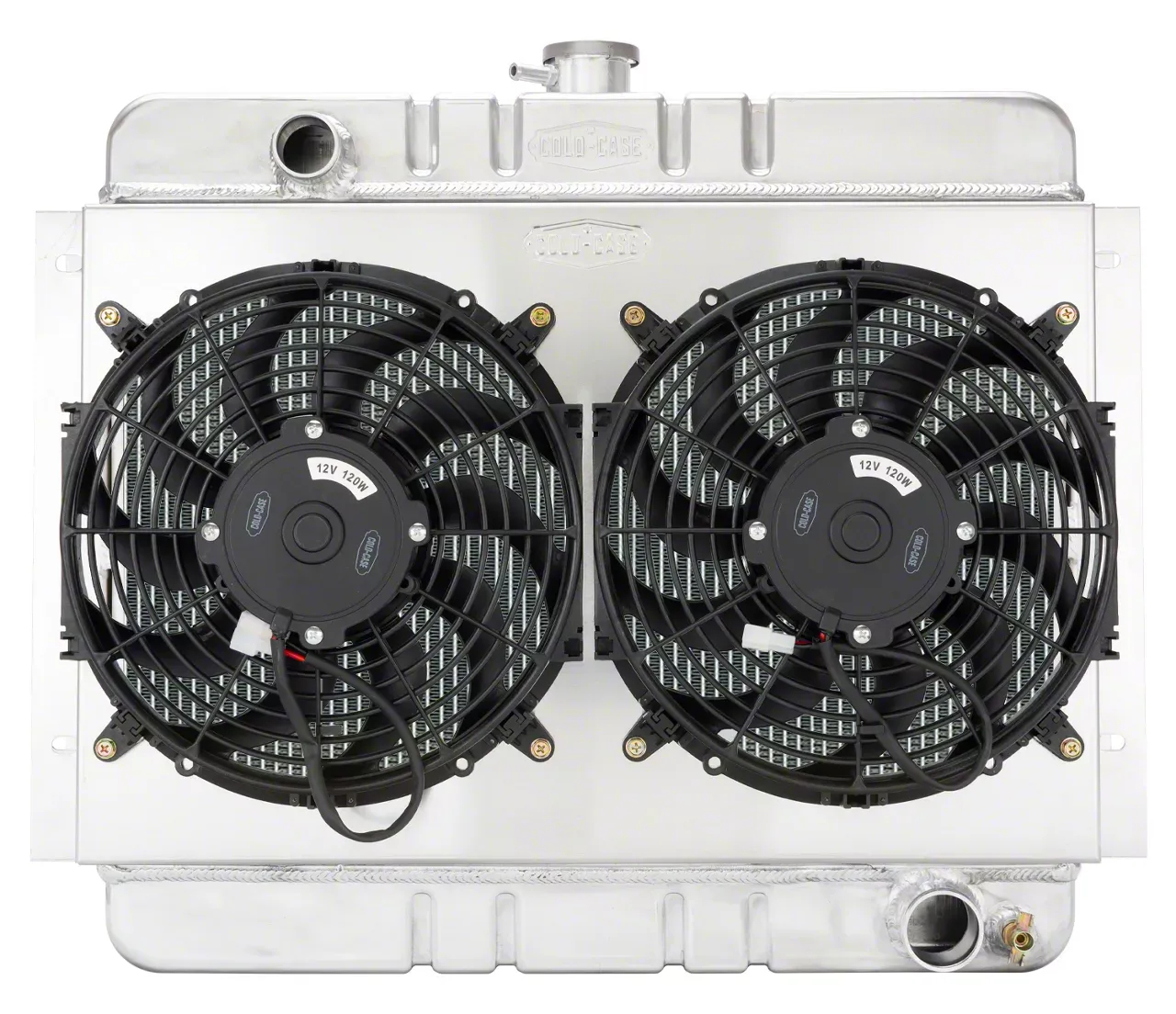 Dual-Core Aluminum Radiator with Dual 12v Fans - view 4
