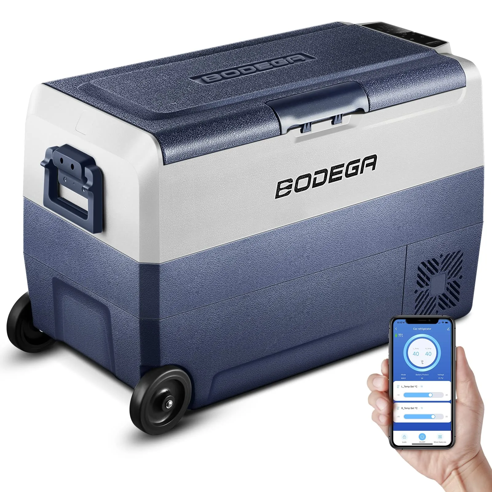 Dual-Zone Portable Electric Car Fridge/Freezer Box - view 6