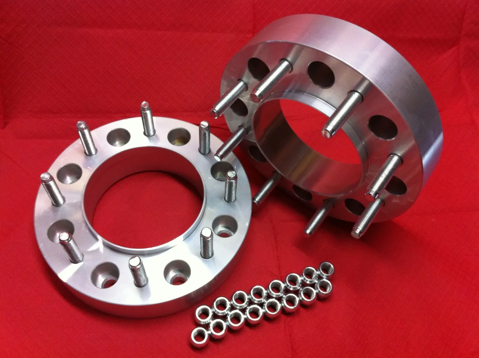 Dually Wheel Hub Extension Adapter Spacers (Pair) - Brakes for Dually Trucks