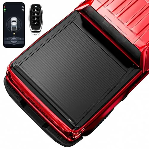 Electric Remote-Control Retractable Cargo Truck Bed Cover - Exterior & Body for Short Bed Pickups