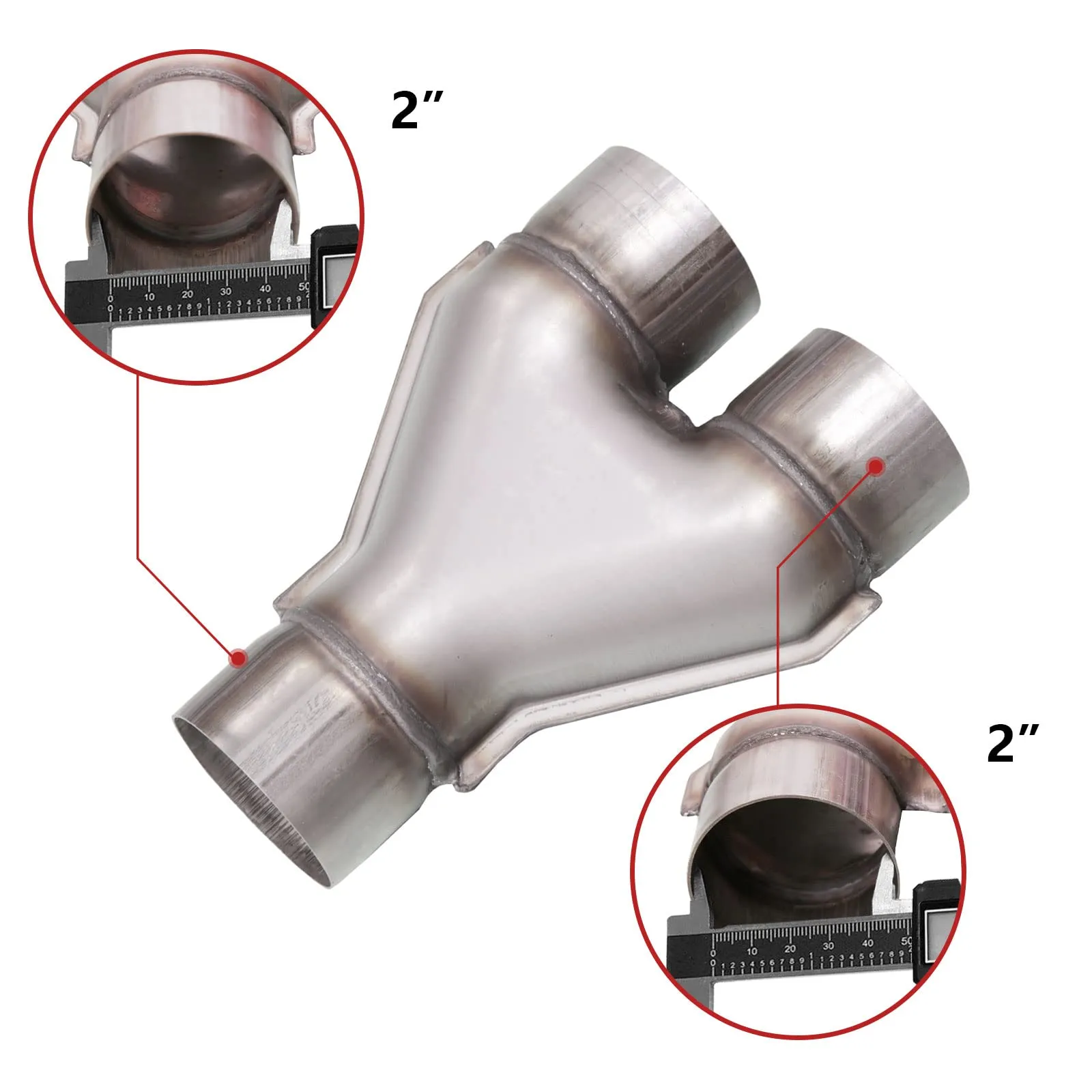 Exhaust Y-Pipe Adapter Assembly - Exhaust & Fuel Systems for Dual Exhaust Trucks