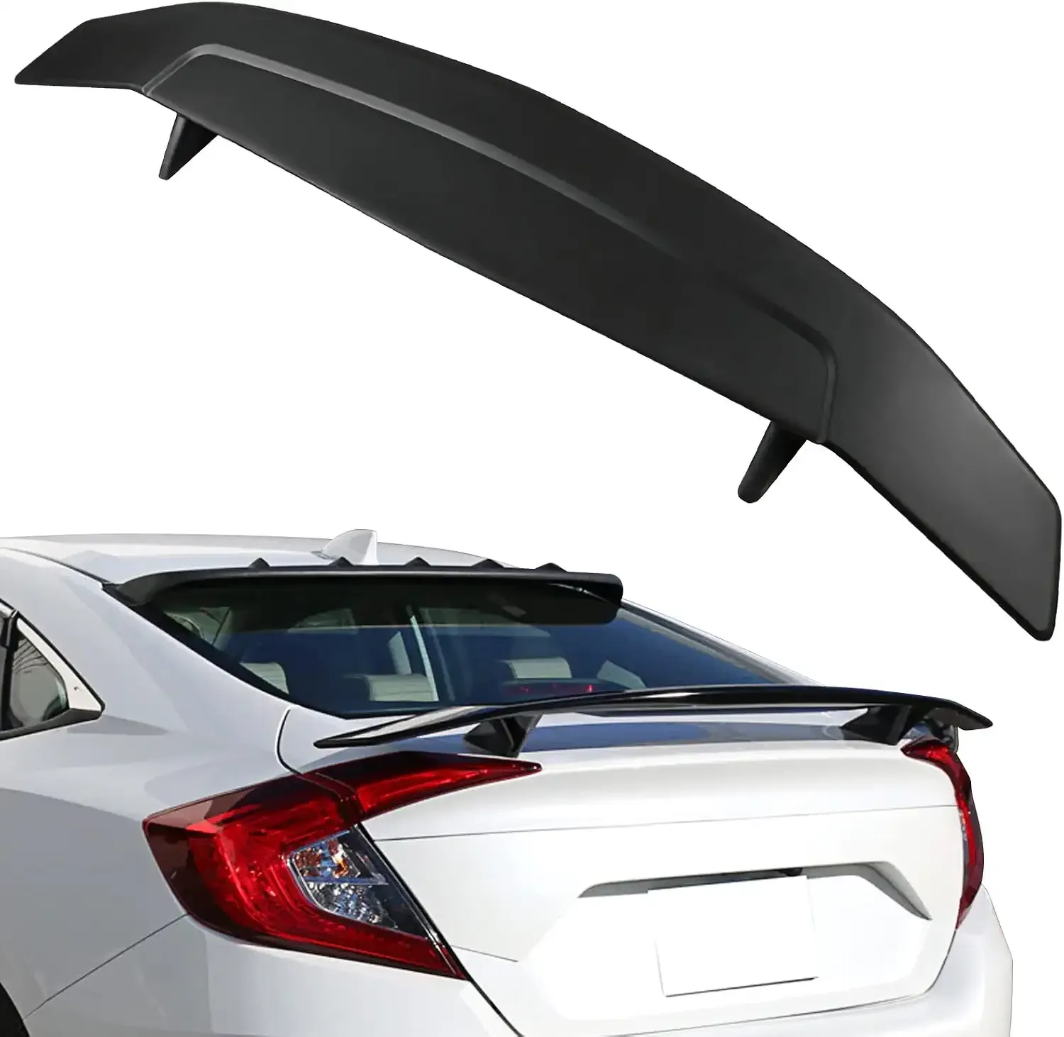 Fiberglass Rear Trunk Decklid Spoiler Wing - view 6