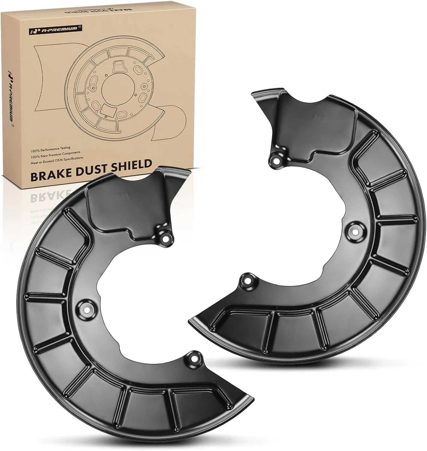 Front Brake Dust Shield Set (Left & Right) - Brakes for Salt-Belt Vehicles