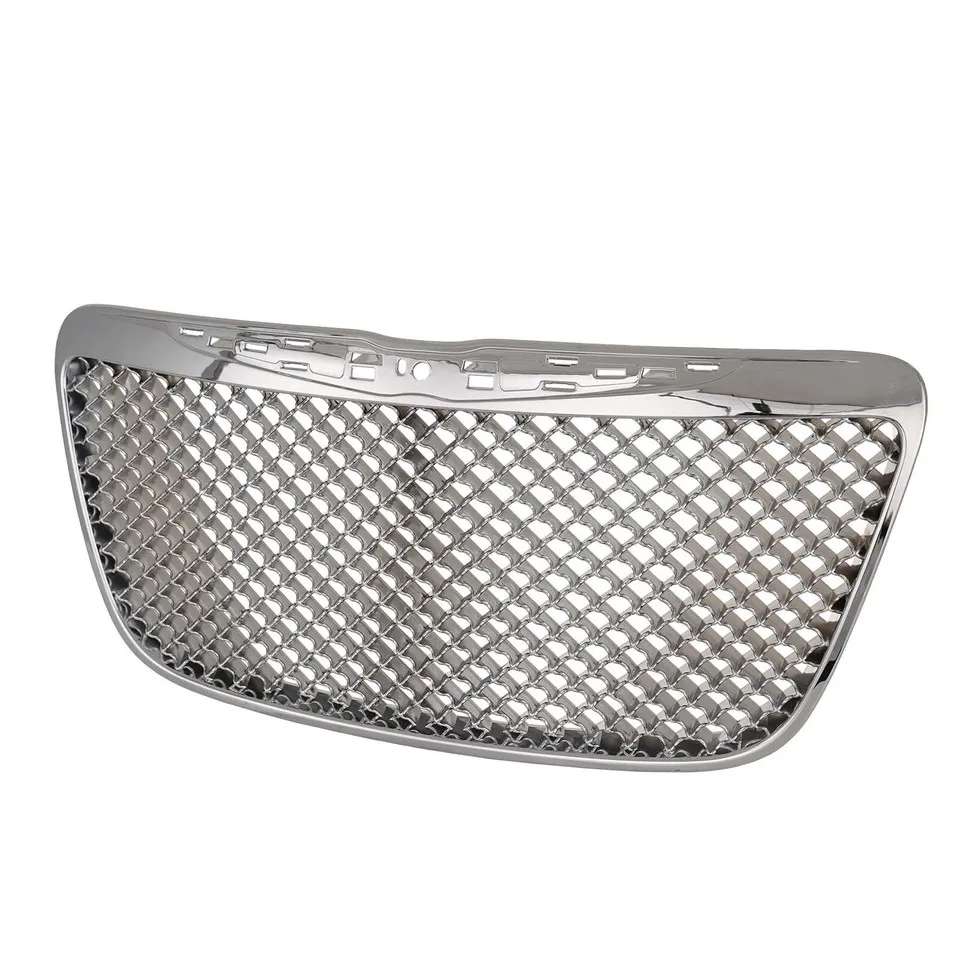 Front Chrome Mesh Grille Guard Brush Shield - view 2