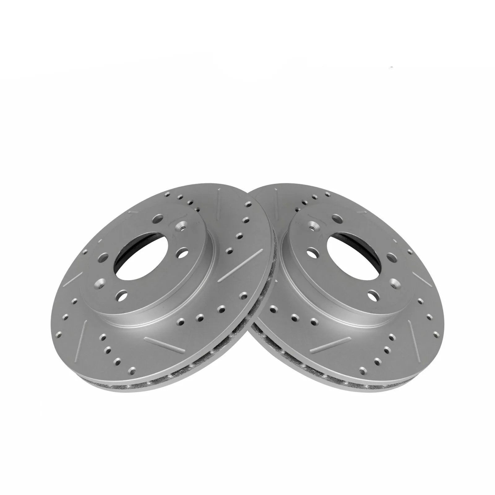 Front Performance Slotted Brake Rotors (Pair) - view 2