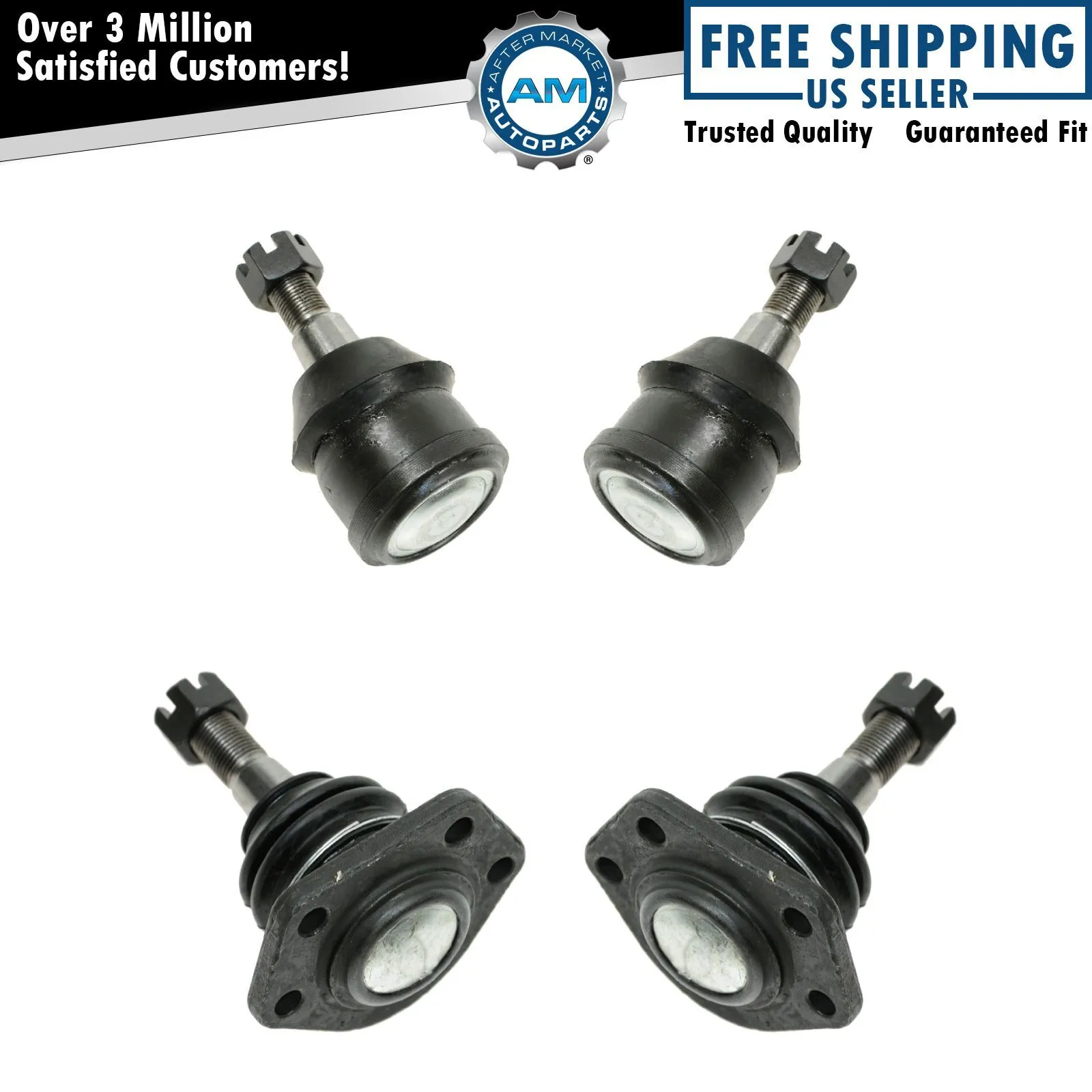 Front Upper & Lower Ball Joint Kit (4-Piece) - Suspension & Steering for Off-Road 4x4s
