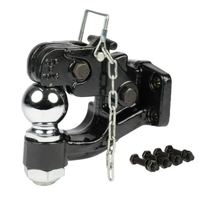 Heavy-Duty Industrial Pintle Hook Hitch Mount - Towing & Utility for Commercial Towing