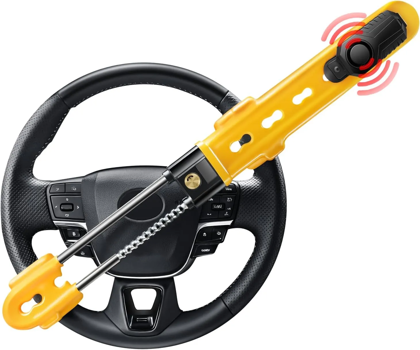 Heavy-Duty Steering Wheel Lock Security System - view 3