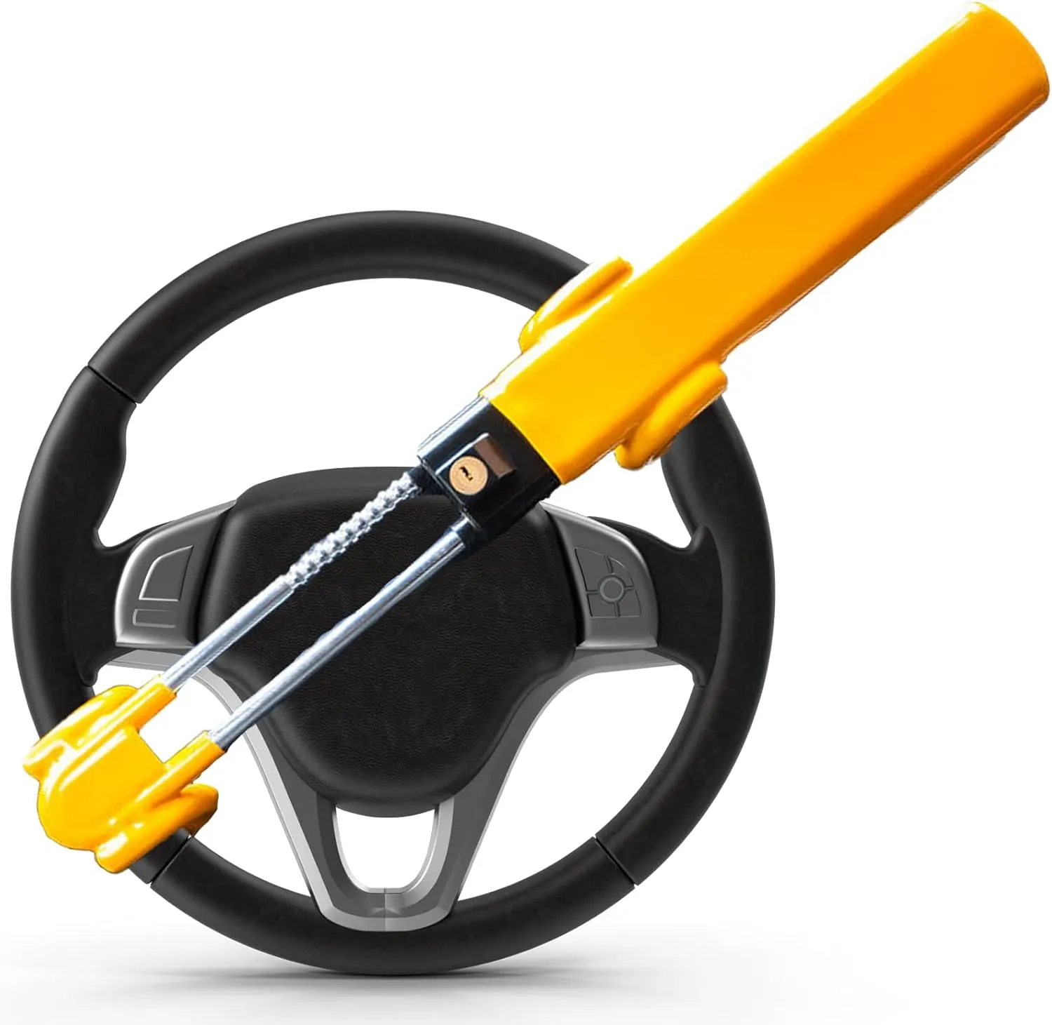 Heavy-Duty Steering Wheel Lock Security System - view 4