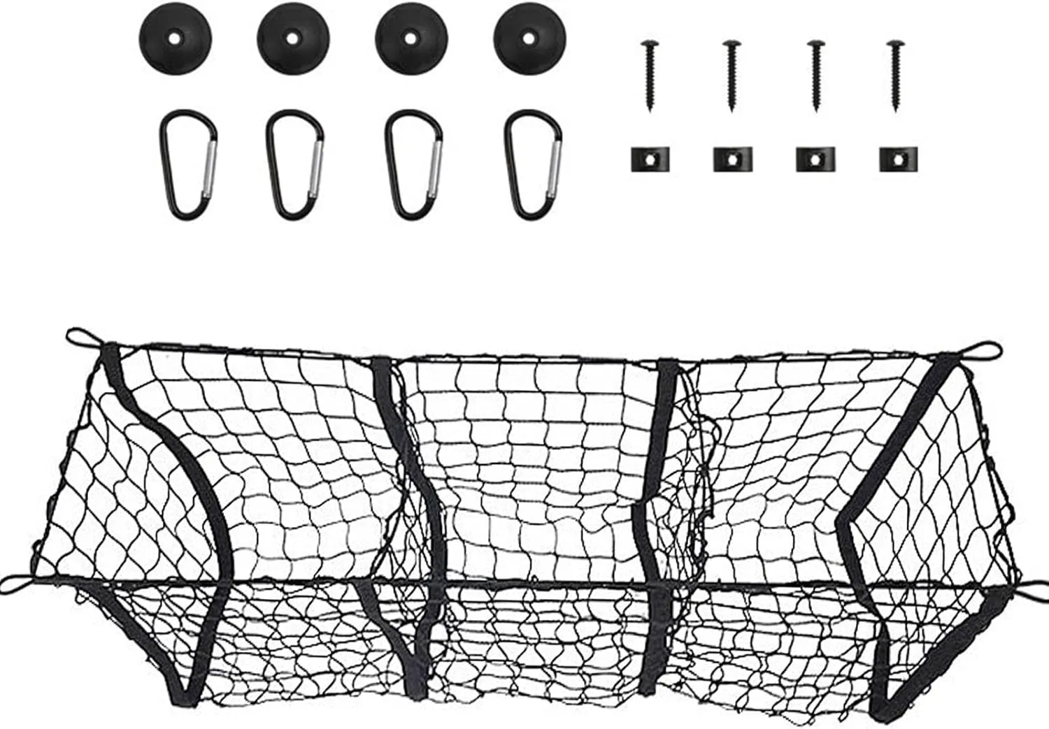 Heavy-Duty Trunk Cargo Net Organizer Set - view 4