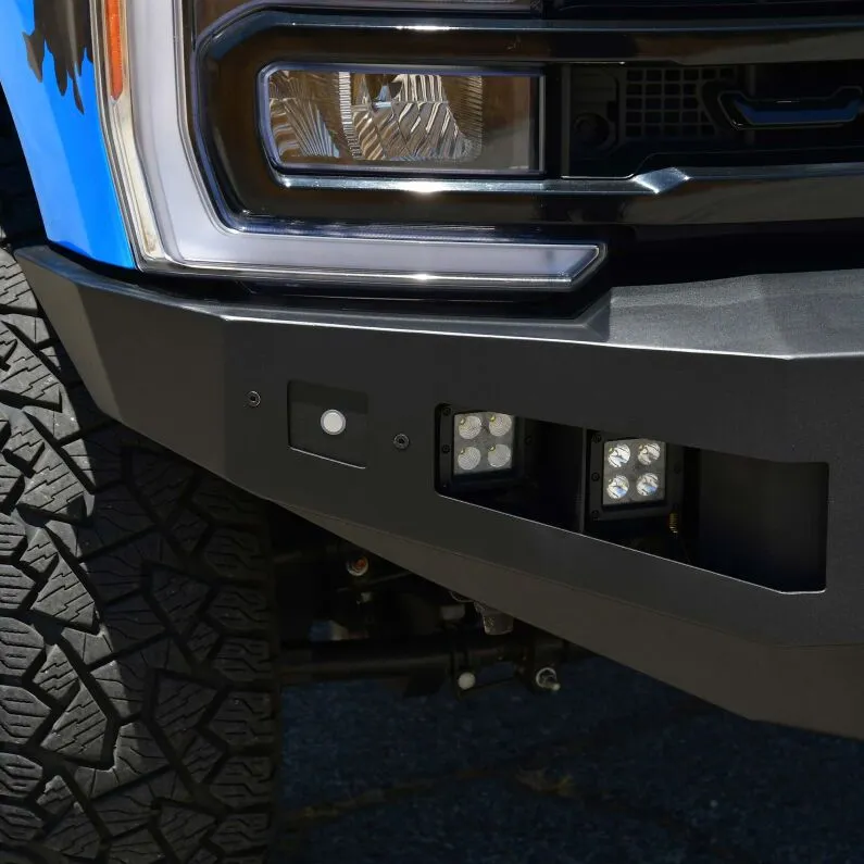 Heavy-Duty Winch-Ready Steel Bumper with LED Pods - view 4