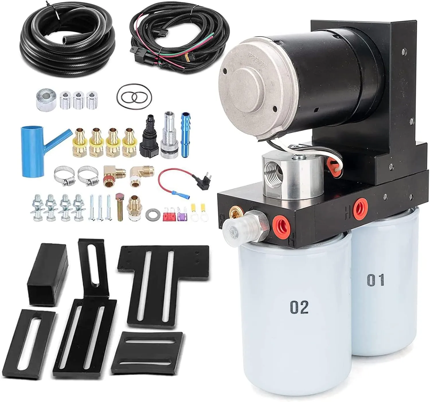 High-Flow Diesel Fuel Lift Pump - Exhaust & Fuel Systems for Turbo Diesel Trucks
