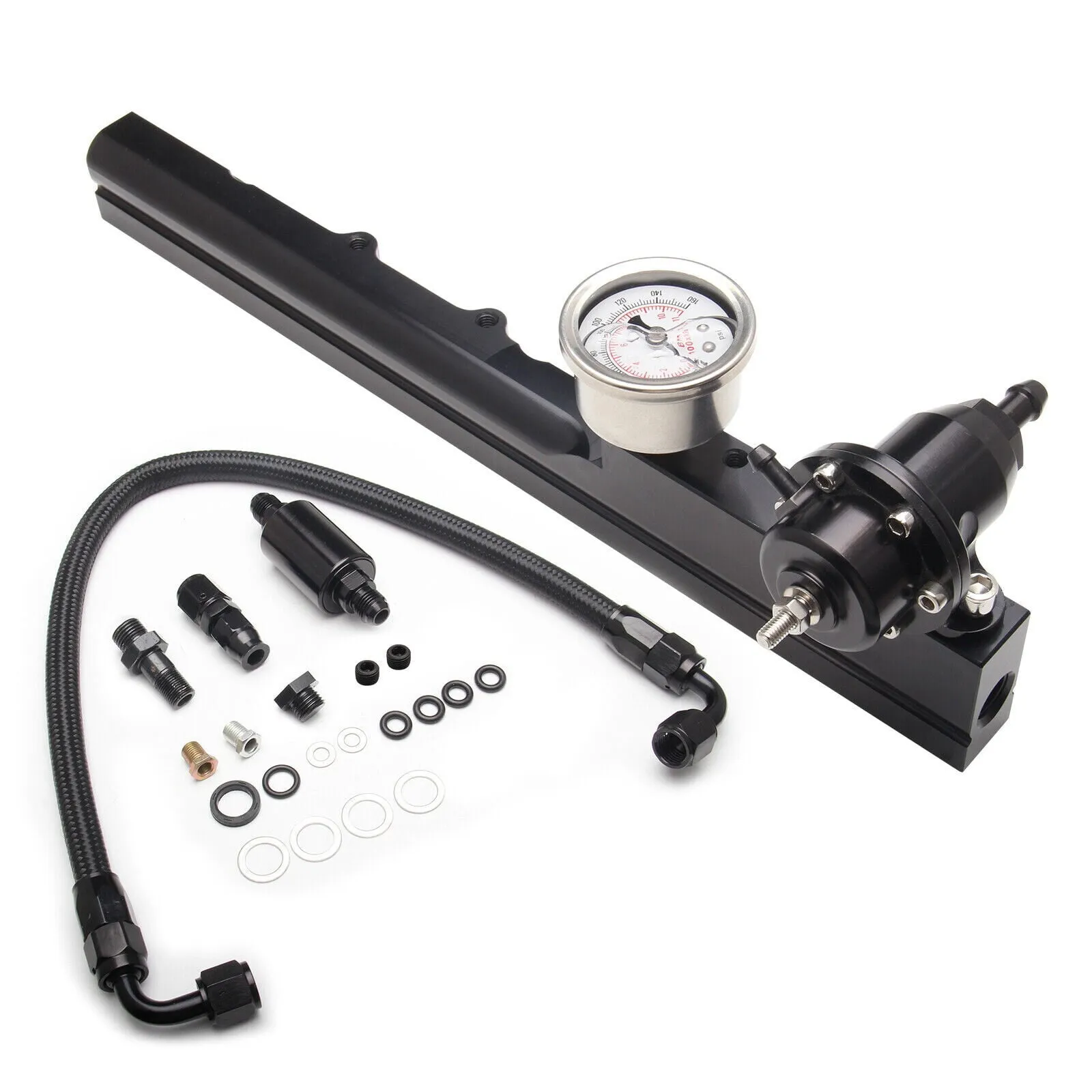 High-Flow Fuel Rail with Pressure Regulator - view 2