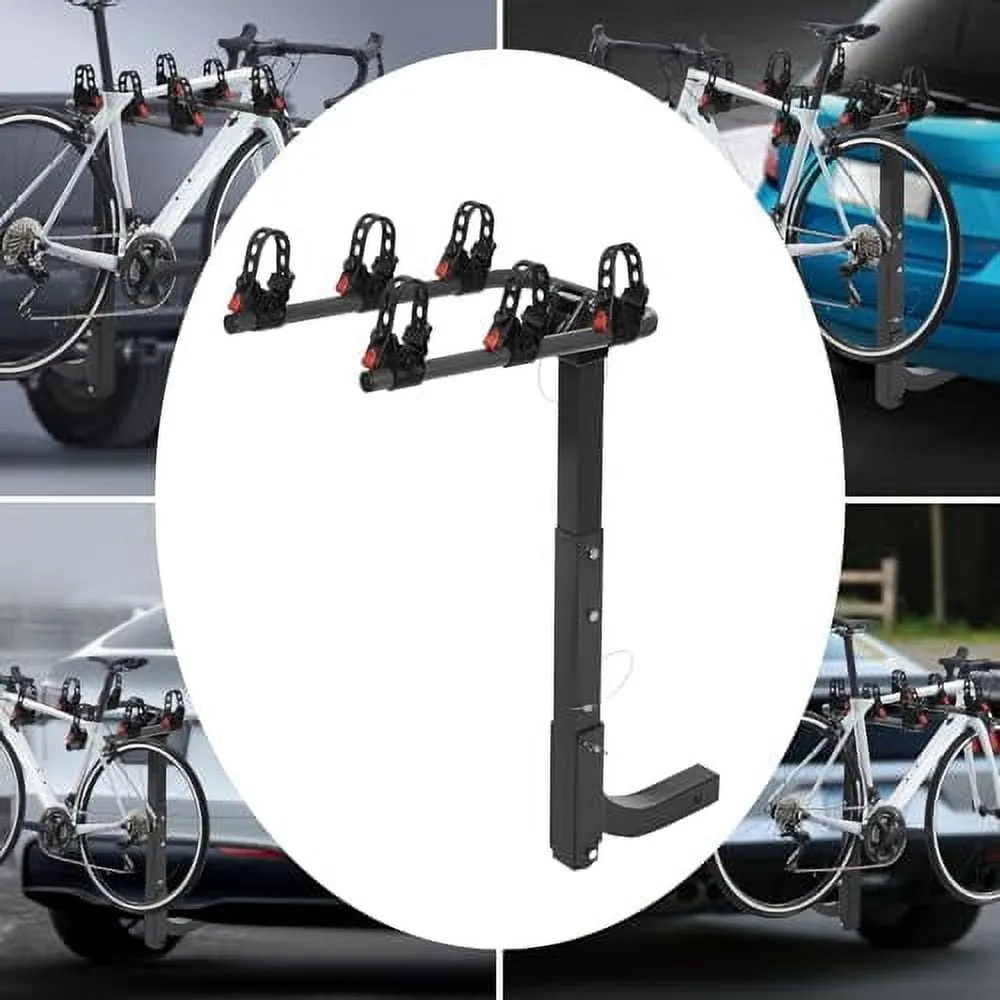 Hitch-Mounted 3-Bike Carrier Rack (Fold-Down) - view 2