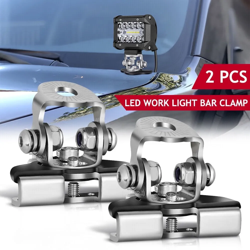 Hood-Mounted LED Pod Light Kit with Brackets - view 2