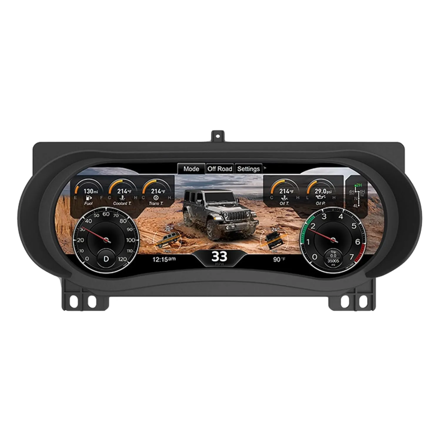 In-Dash Replacement Digital Cluster Gauges Panel - view 4