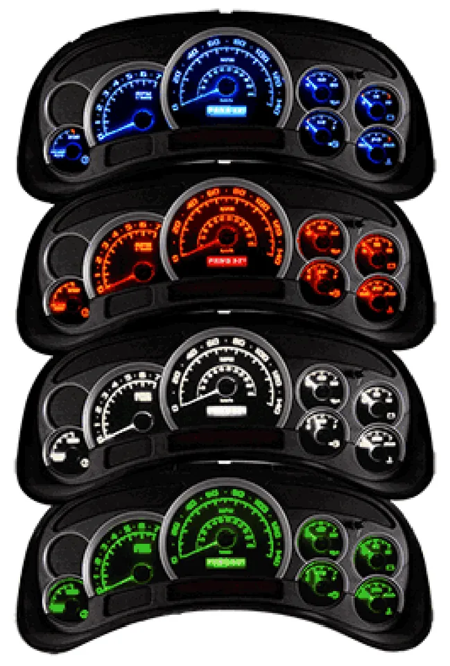In-Dash Replacement Instrument Gauge Cluster Panel - view 4