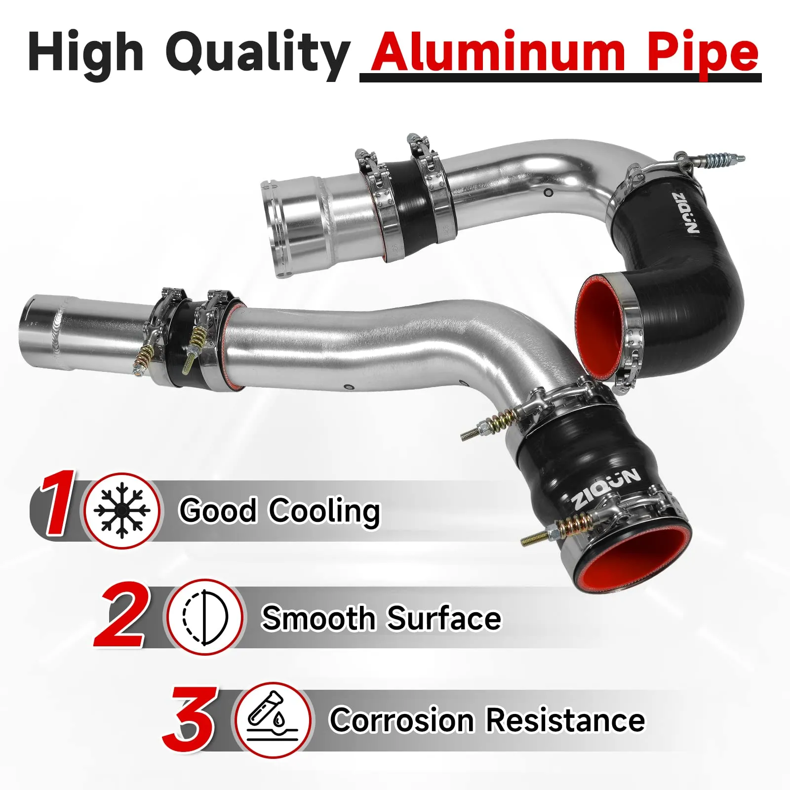 Intercooler Piping Kit with Silicone Couplers - view 3