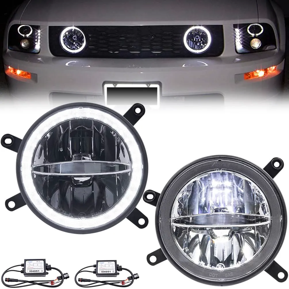 LED Front Fog Light Housing Kit with Harness - Lighting for Domestic Trucks