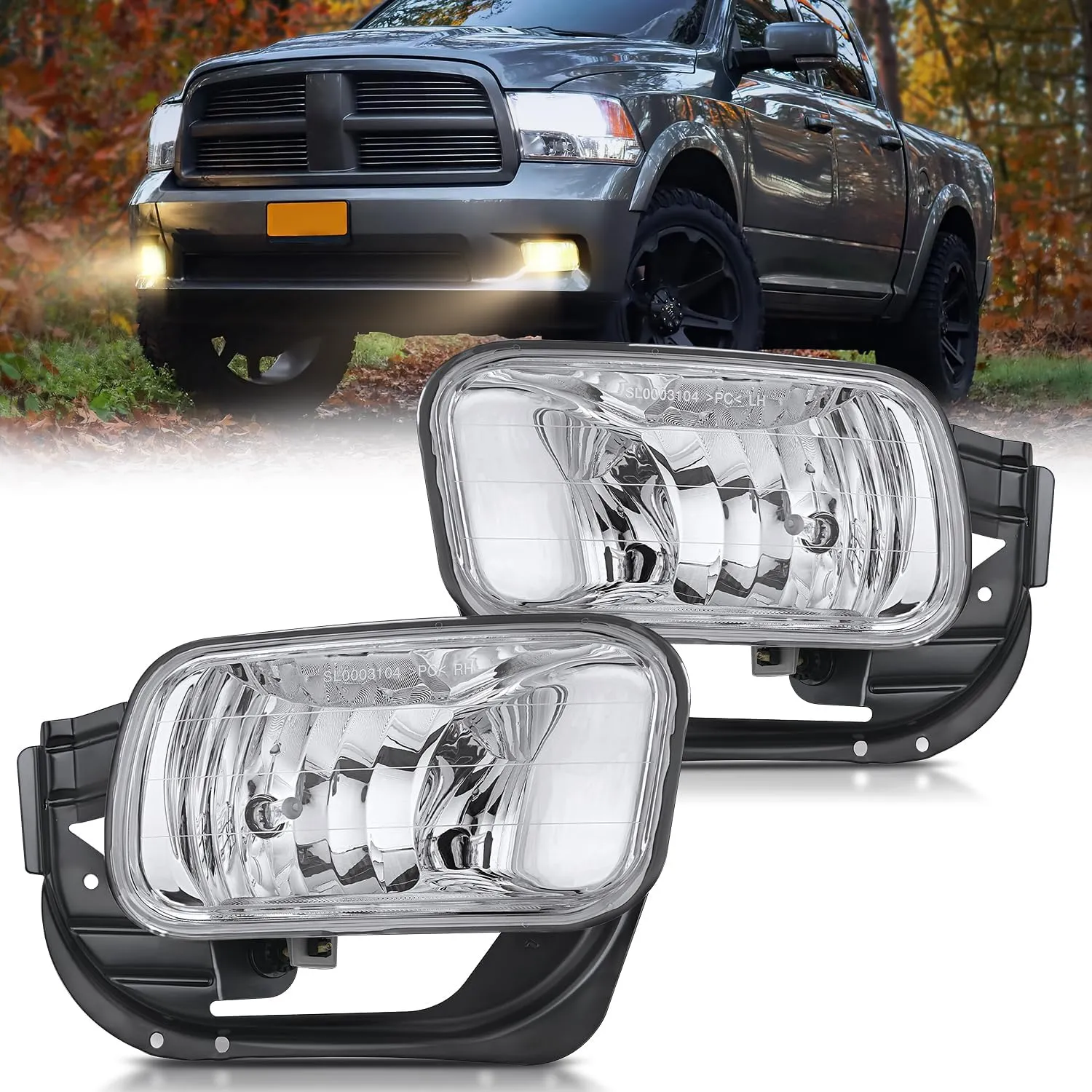 LED Front Fog Light Housing Kit with Harness - view 3