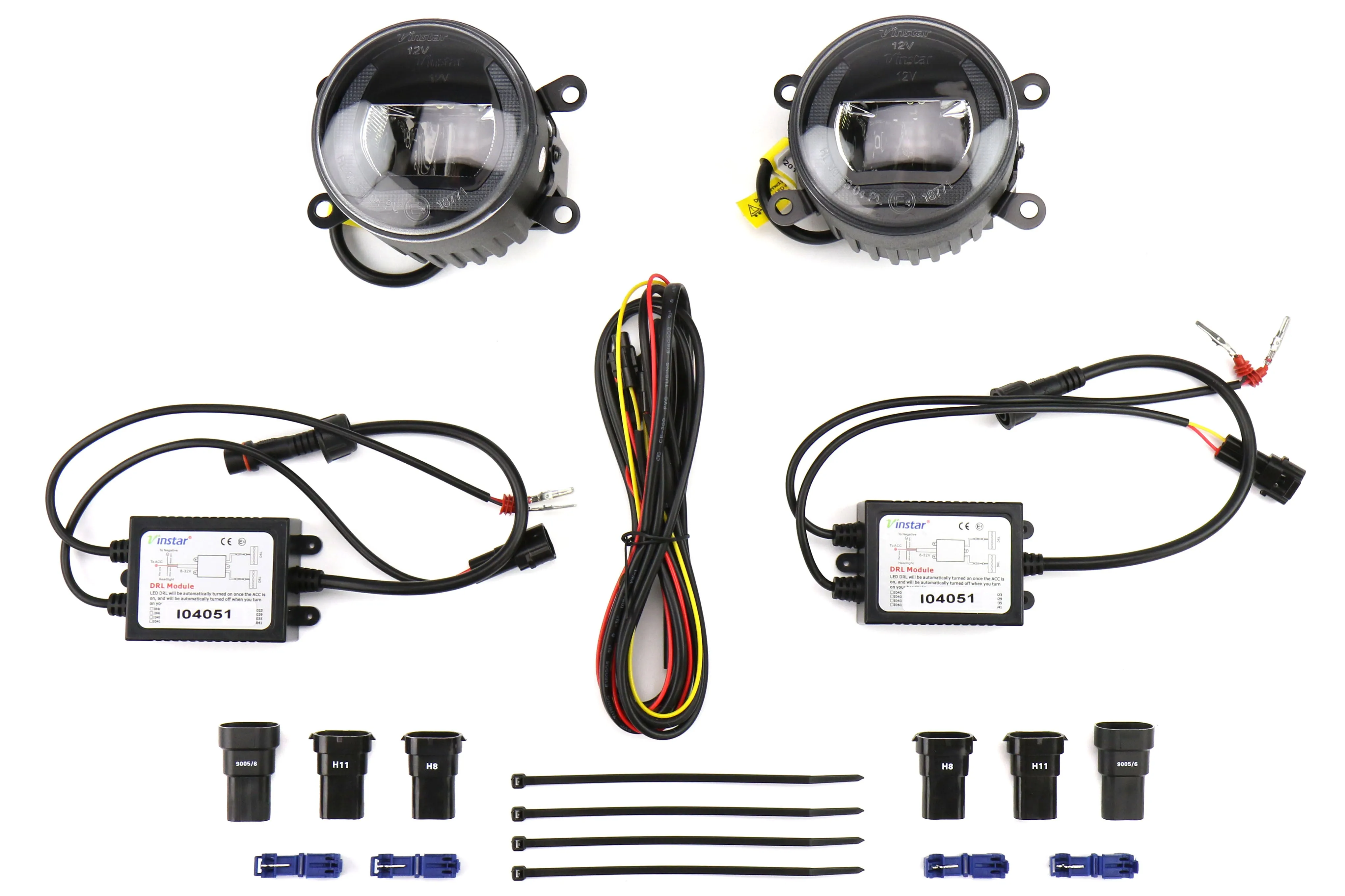LED Front Fog Light Housing Kit with Harness - view 6