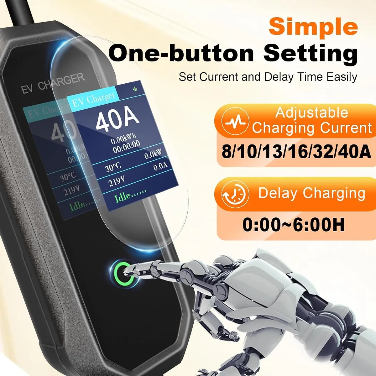 Level 2 Smart Home EV Charging Station (40-Amp) - view 4
