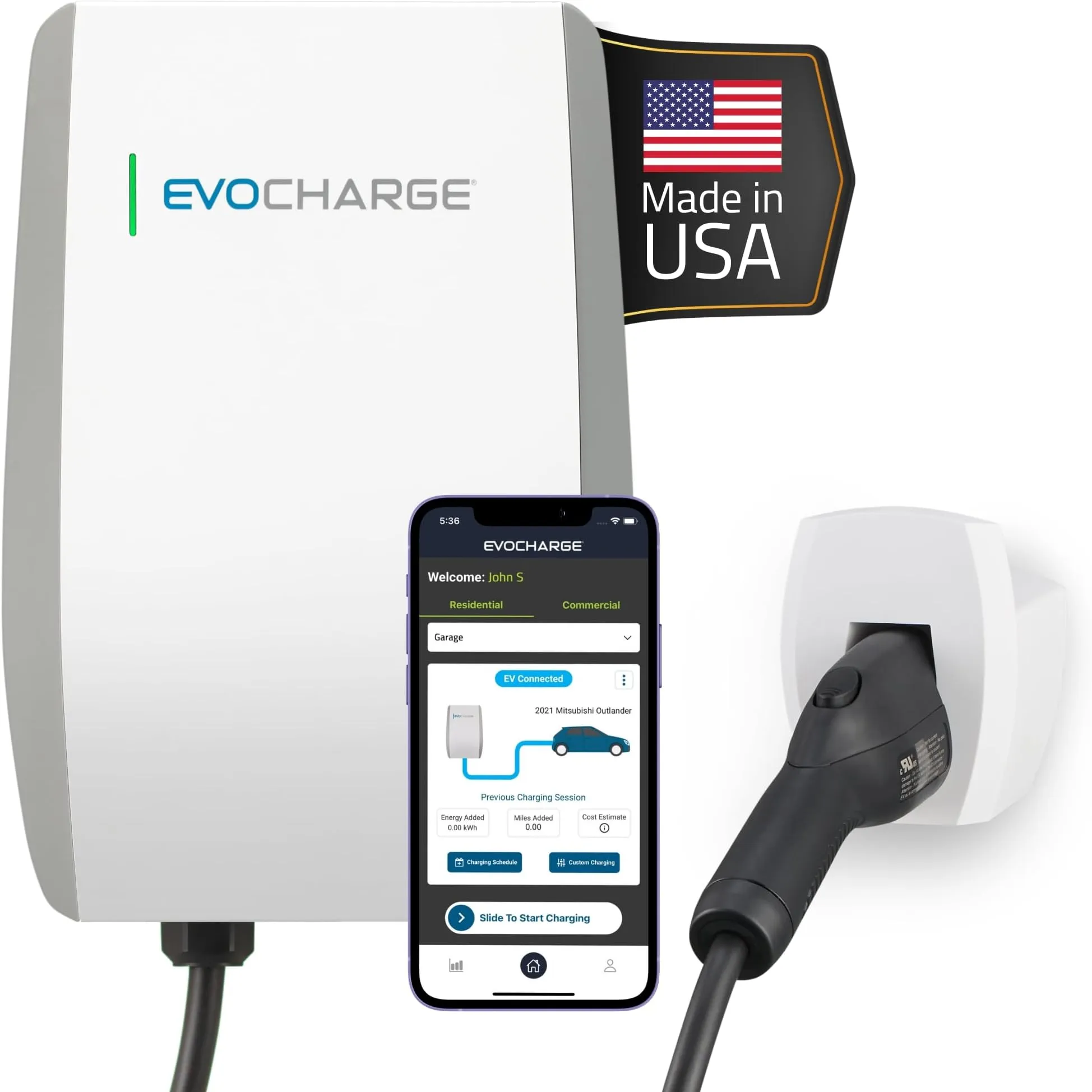 Level 2 Smart Home EV Charging Station (40-Amp) - view 6