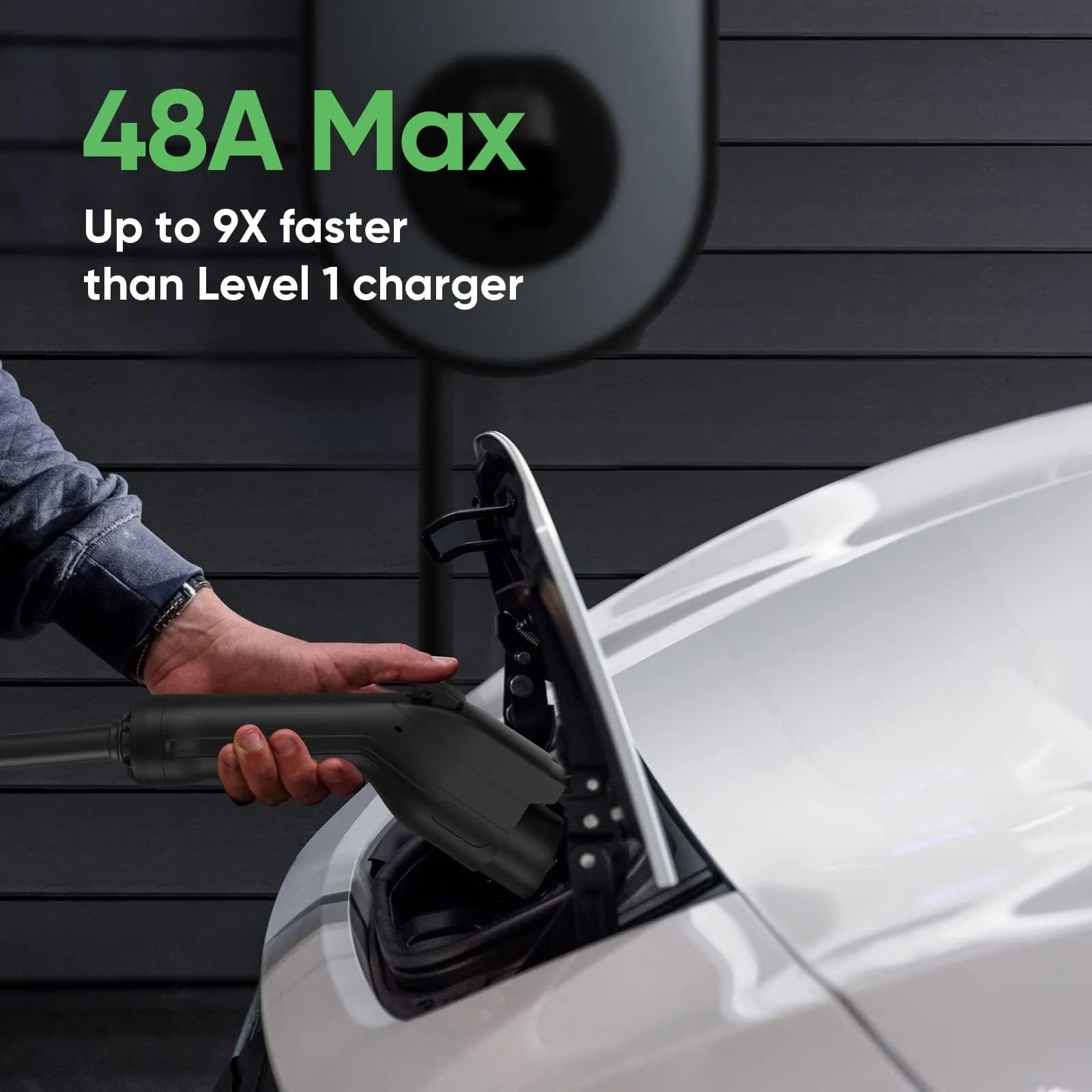 Level 2 Smart Home EV Fast Charging Hub (48-Amp) - Electronics for Electric Vehicles