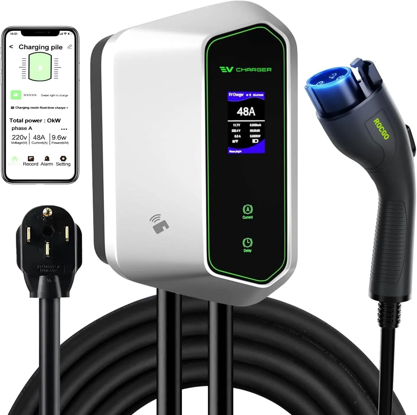 Level 2 Smart Home EV Fast Charging Hub (48-Amp) - view 3