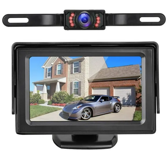License Plate Backup Camera Kit with TFT Monitor - view 2