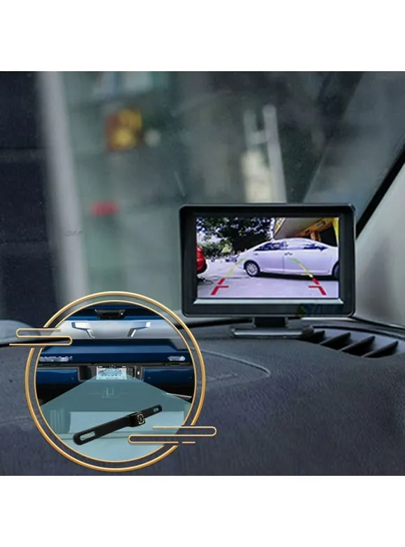 License Plate Backup Camera Kit with TFT Monitor - view 3