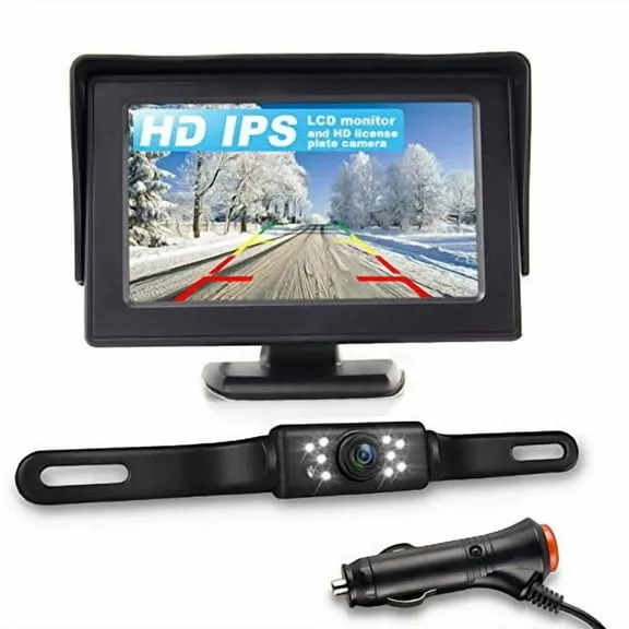License Plate Backup Camera Kit with TFT Monitor - view 5