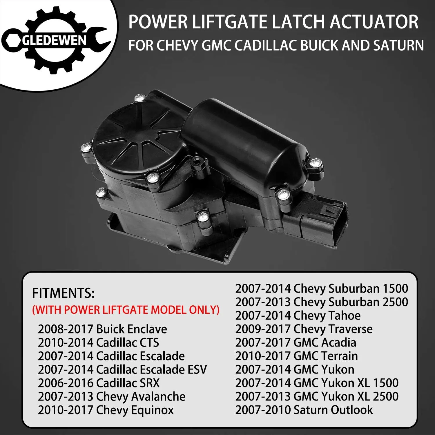 Liftgate Lock Actuator Latch Motor Assembly - view 2