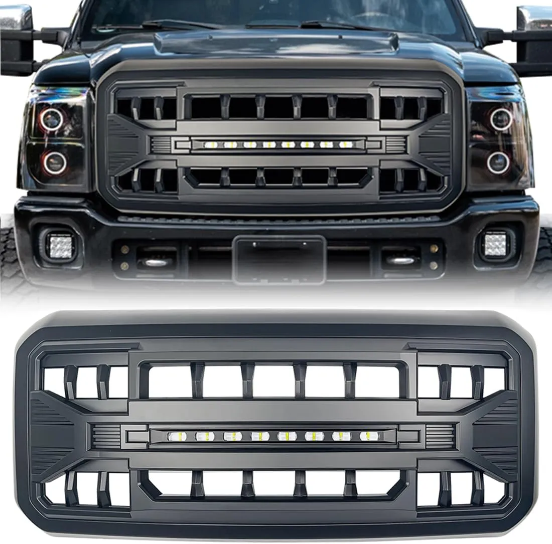 Matte Black Off-Road Bumper Grille - Exterior & Body for Off-Road Trucks