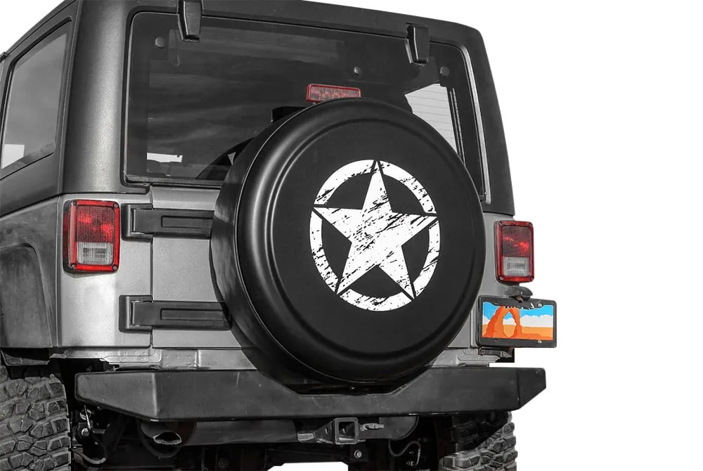 Molded Plastic Rigid Spare Tire Cover Shield - Exterior & Body for Off-Road SUVs