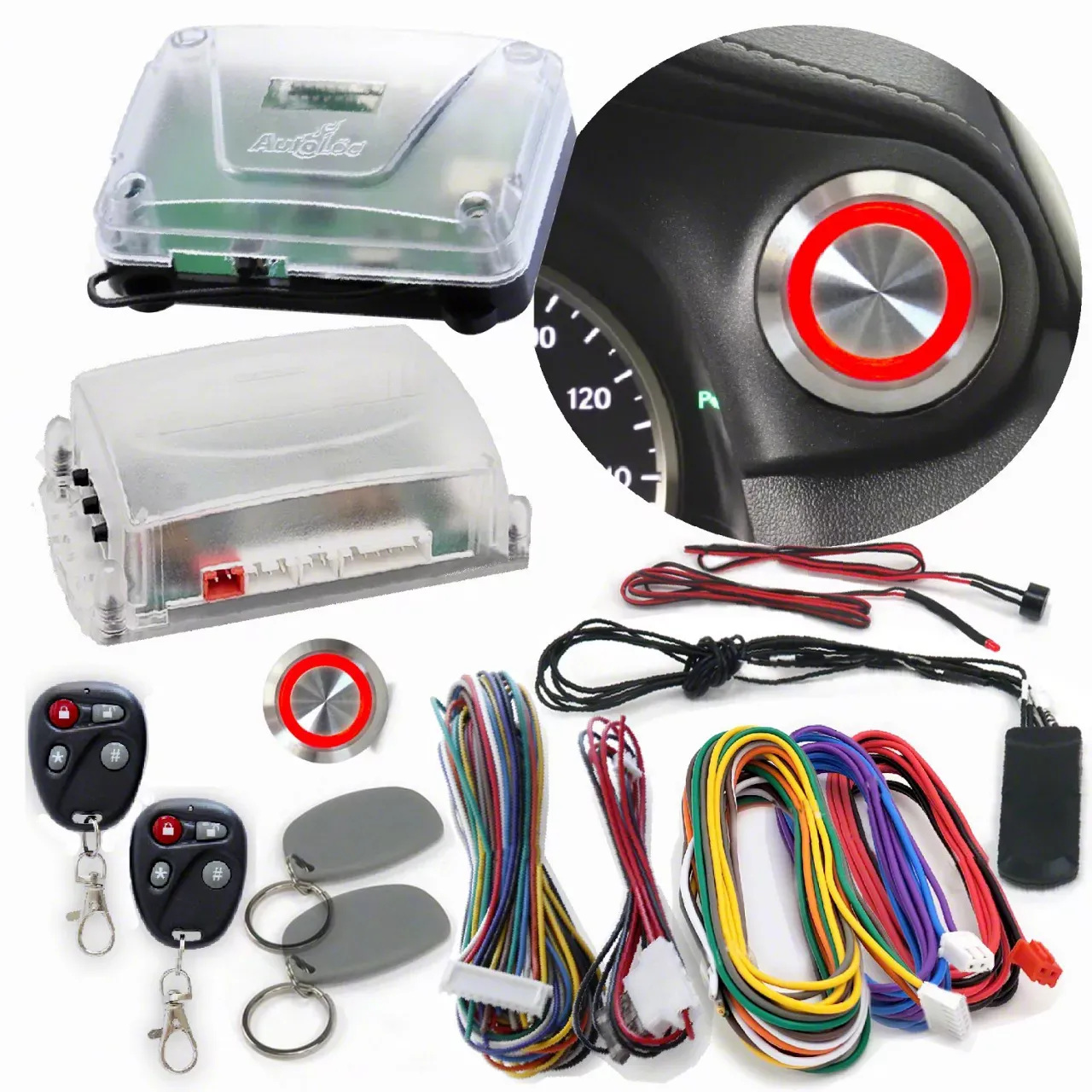Plug-and-Play Remote Keyless Engine Start Kit - Electronics for Domestic Sedans